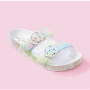 Stoney Clover Lane x Target Rainbow Tie Dye Slide Sandals